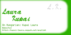 laura kupai business card